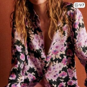 Sezane Ann Shirt Mini Flowers